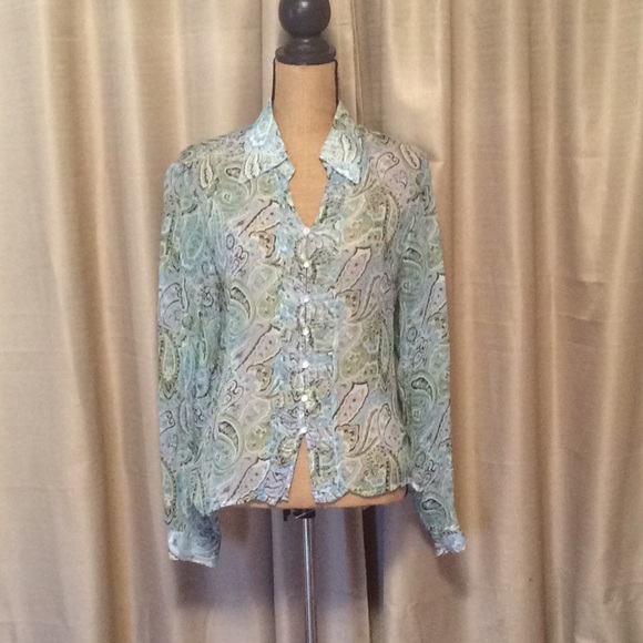 Worthington silk blouse - Picture 4 of 8